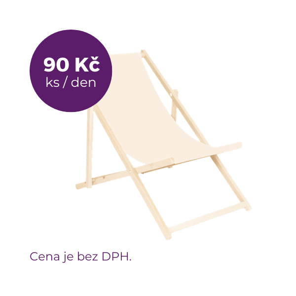 Plážové lehátko Béžová