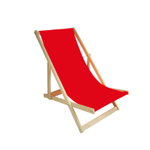 Plážové lehátko Červená