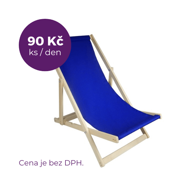 Plážové lehátko Modrá